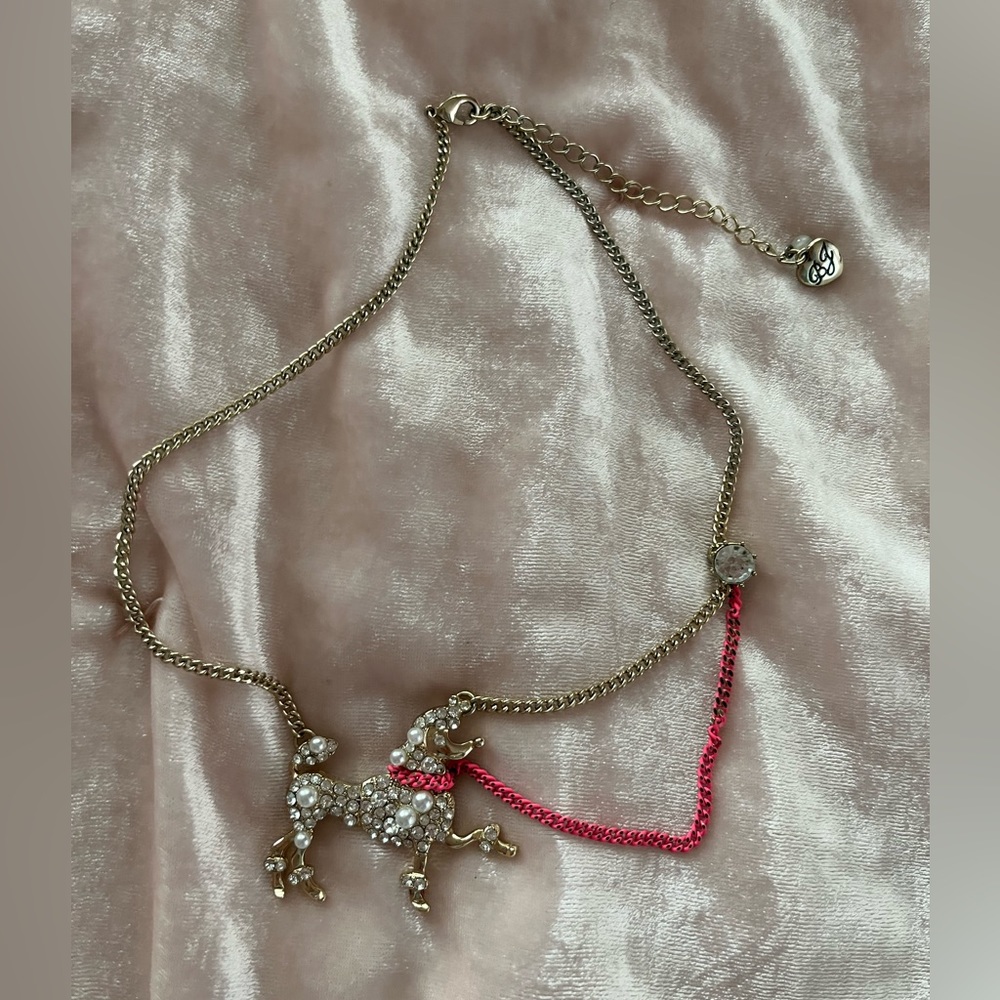 Betsy Johnson Poodle Necklace